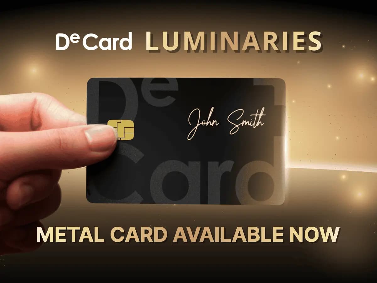 บัตรโลหะ DeCard Luminaries พร้อมให้คุณสัมผัสแล้ว
