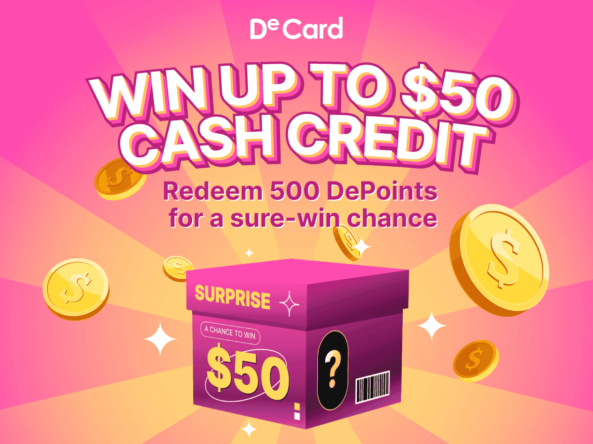 Win Up To US$50 Cash Credit